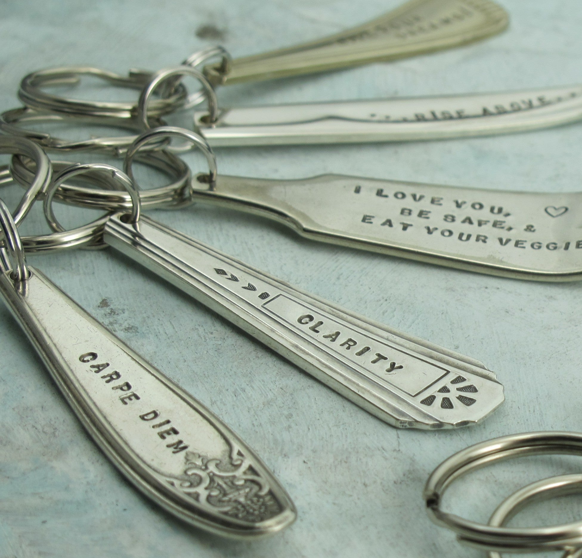 Handmade Keychain made from vintage silverware – KathrynRiechert